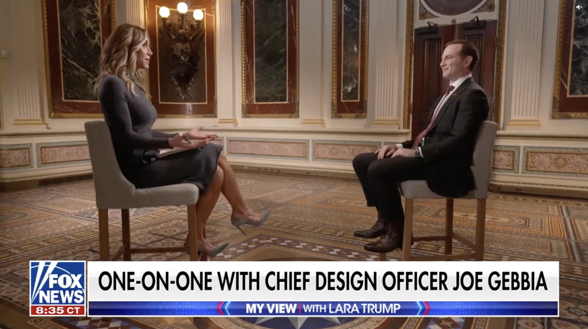Chief Design Officer Joe Gebbia interviewed by Lara Trump on Fox News