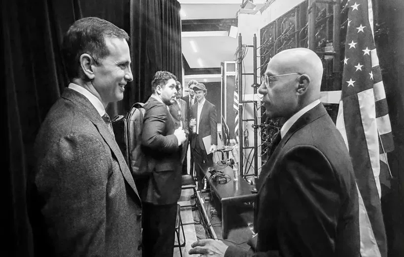 Backstage at TrumpRX launch